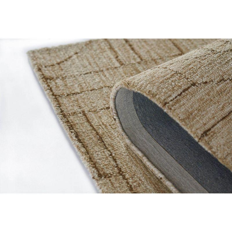 Momeni 2'3"x8' Teppe Rowan Handtufted Runner Rug Natural: Wool, Geometric Pattern, Low Pile, Indoor Use, Handmade