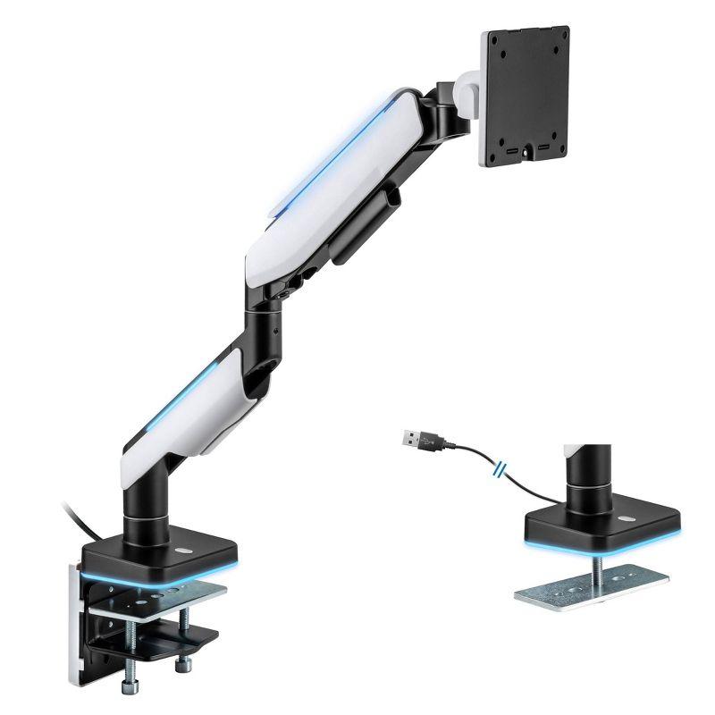 Heavy-Duty Full-Motion Ultrawide Monitor Arm with RGB Lighting