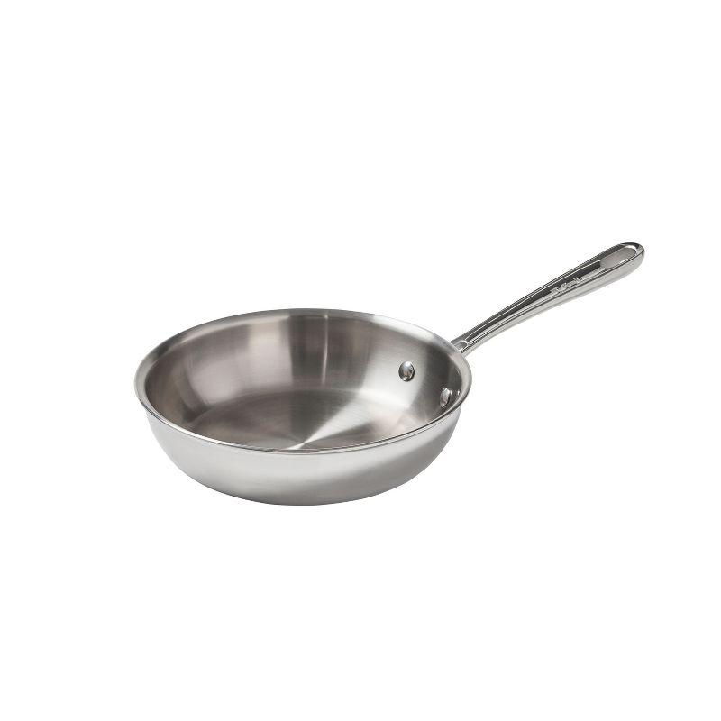 T-fal Pro Tri-Ply Stainless Steel Cookware, 8 inch Frypan, Silver