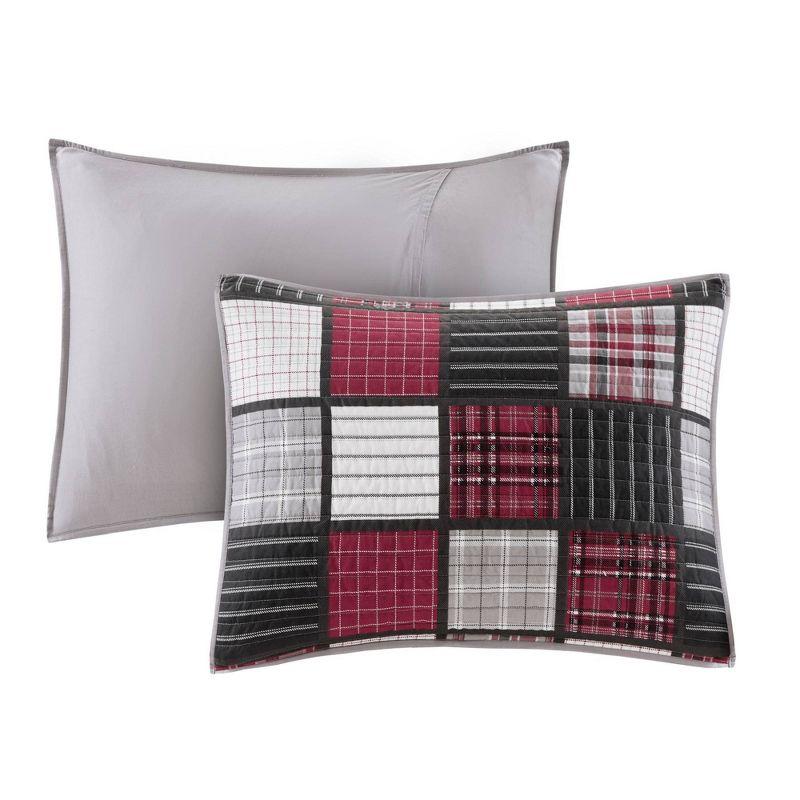 Tulsa Oversized Plaid Print Cotton Quilt Set