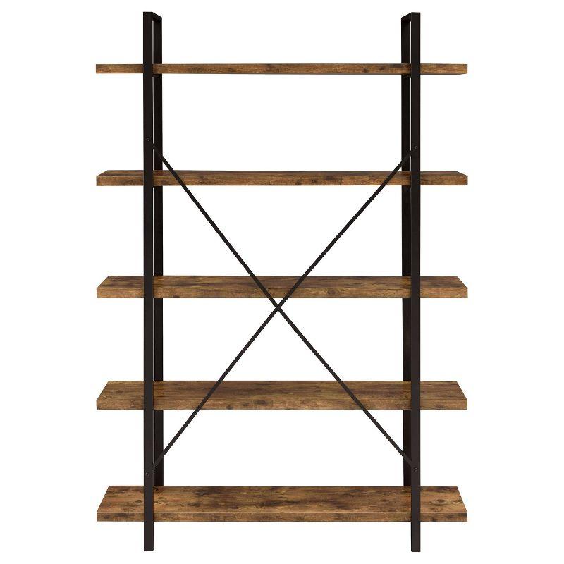 70" Cole 5 Shelf Bookcase with Frame - Coaster