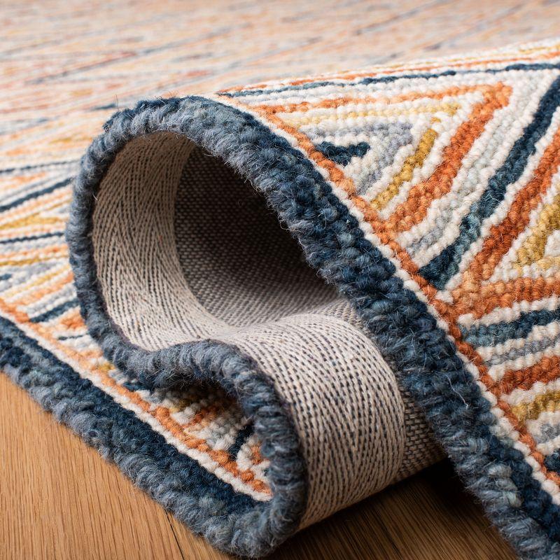 Aspen APN808 Hand Tufted Indoor Accent Rug - Gold/Rust - 3' Round - Safavieh