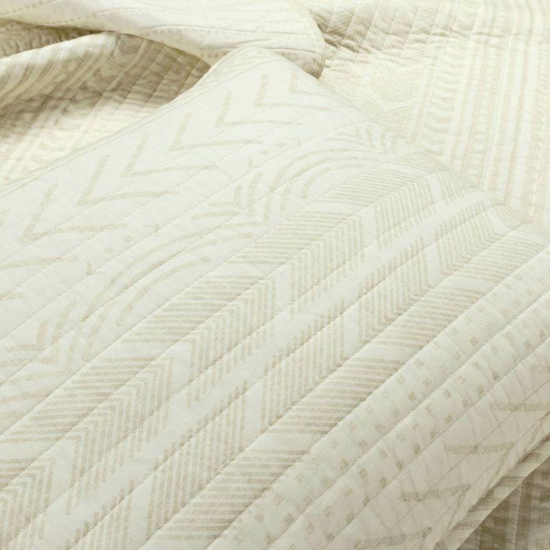 Lush Décor 3pc Hygge Geo Reversible Cotton Quilt & Sham Set