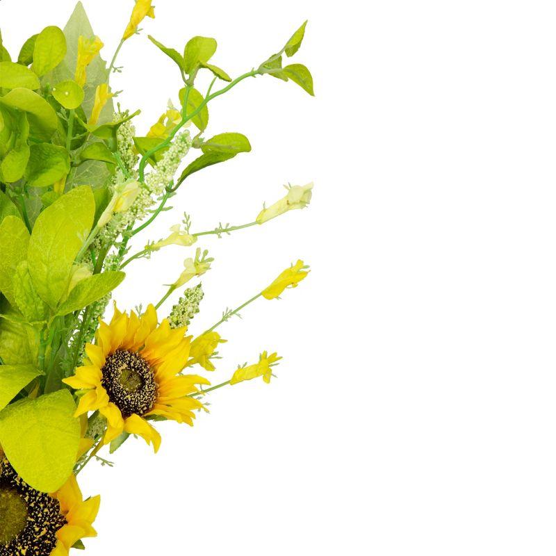 Allstate Floral Sunflower and Wildflower Artificial Floral Silk Spray - 33" - Yellow