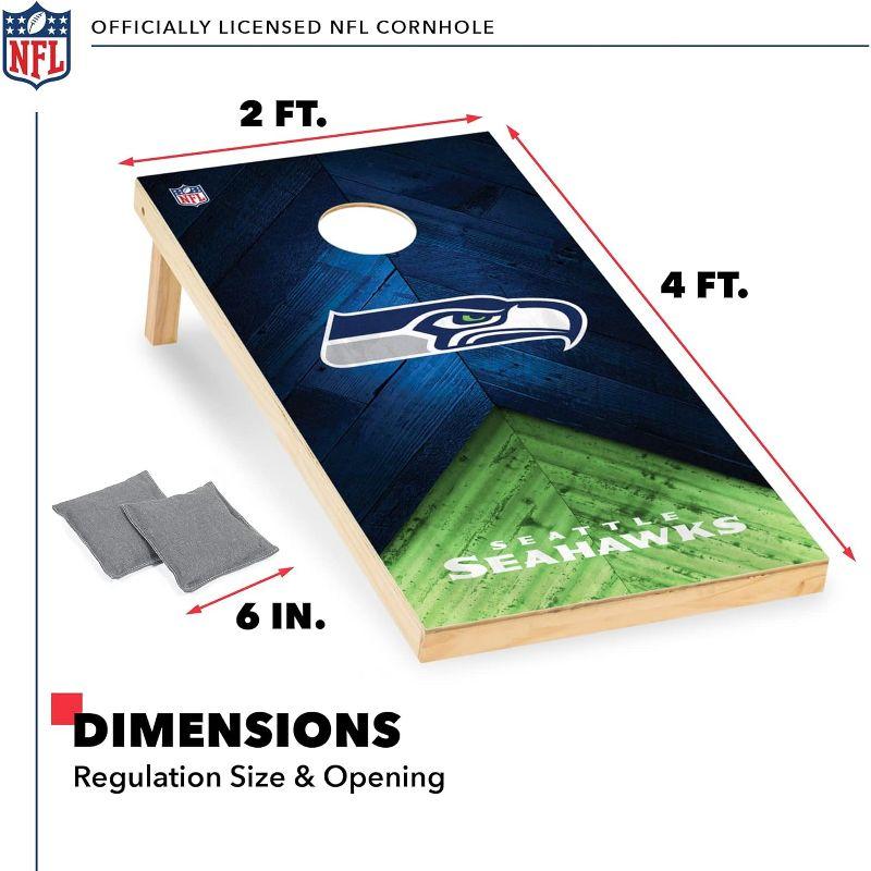 NFL Seattle Seahawks 2'x4' Wood Cornhole Set