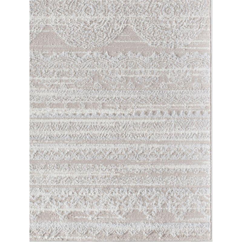 Reversible Blue 24" Synthetic Stain-Resistant Area Rug