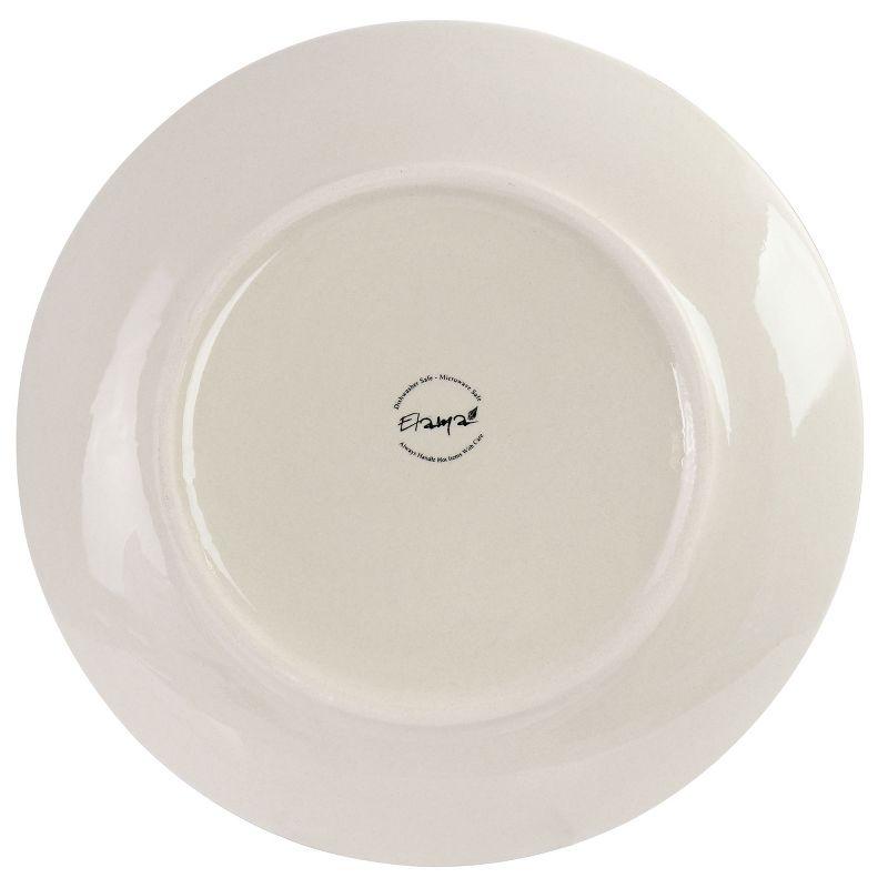 Elama Sebastian 6 Piece Stoneware Dinner Plate Set in Assorted Colors