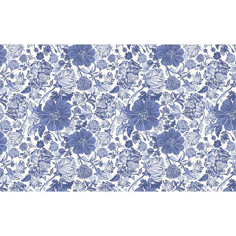 Briarwood Lane Everyday Doormat 30x18 Indoor Outdoor Blue and White Floral Doormat