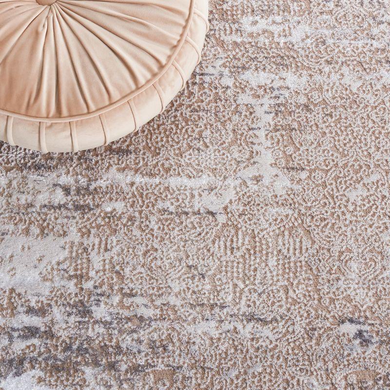 Amelia ALA271 Machine Made Indoor Area Rug - Beige/Gray - 6'-7"x6'-7" - Safavieh