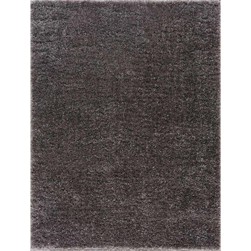 Hauteloom Faina Solid Aqua Shag Rug Washable