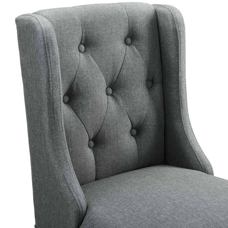 Modway Baronet Tufted Button Upholstered Fabric Stool