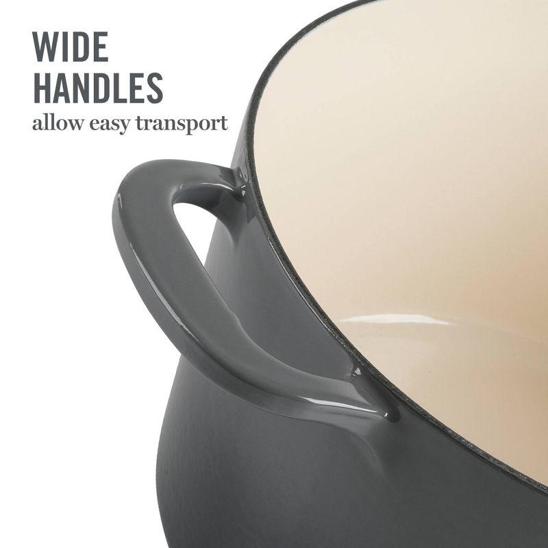 Martha Stewart Martha Stewart Gatwick 7 qt. Cast Iron Round Dutch Oven with Lid