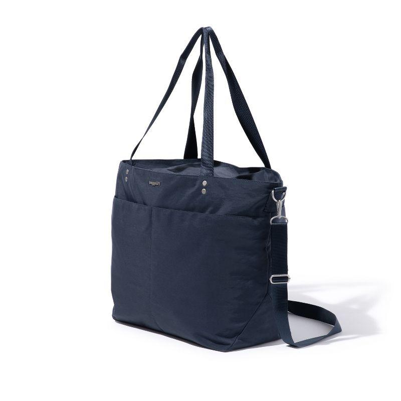 baggallini Women's Large Carryall Tote Bag with Crossbody Strap - FRENCH NAVY
