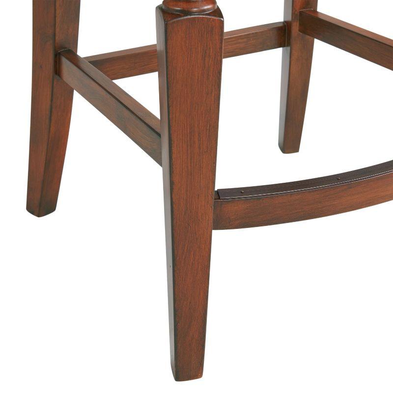 Napa Swivel Upholstered Counter Stool with Solid Wood Frame