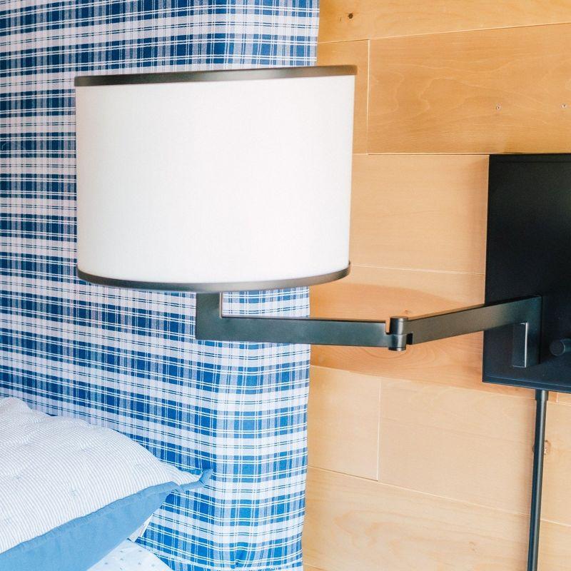 Crystorama Lighting Madison 1 - Light Swing Arm Lamp in  Matte Black