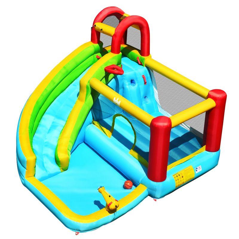 Costway Inflatable Kids Water Slide Jumper Bounce House Splash Water Pool Without Blower