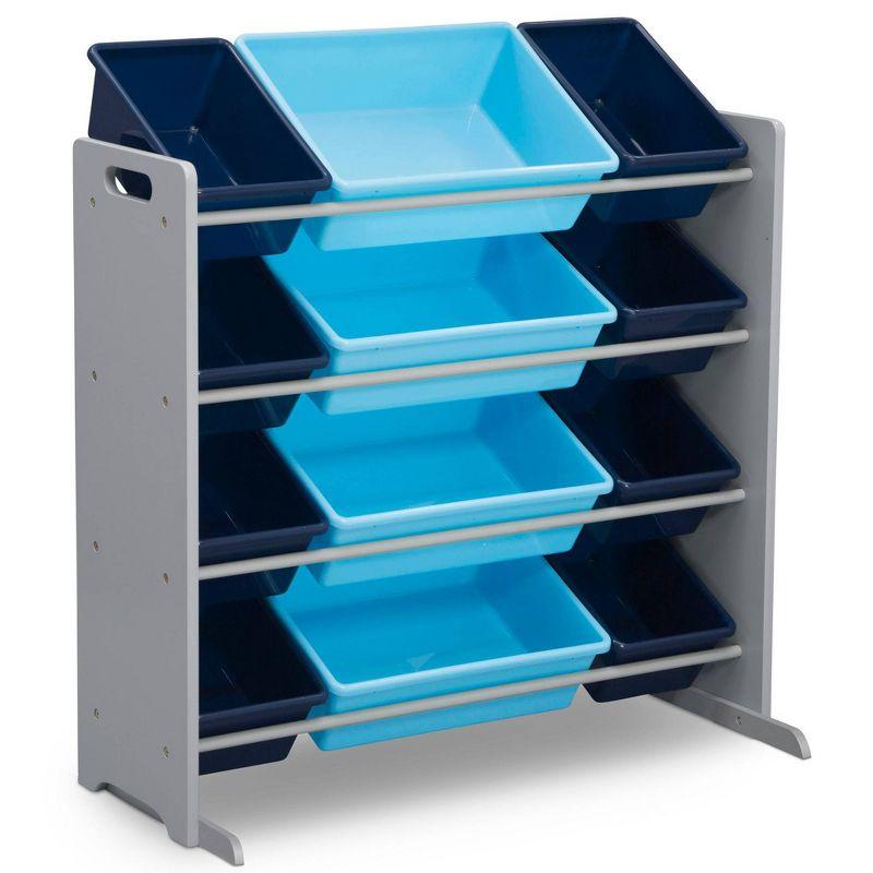 Delta Children Kids Toy Storage Organizer with 12 Plastic Bins