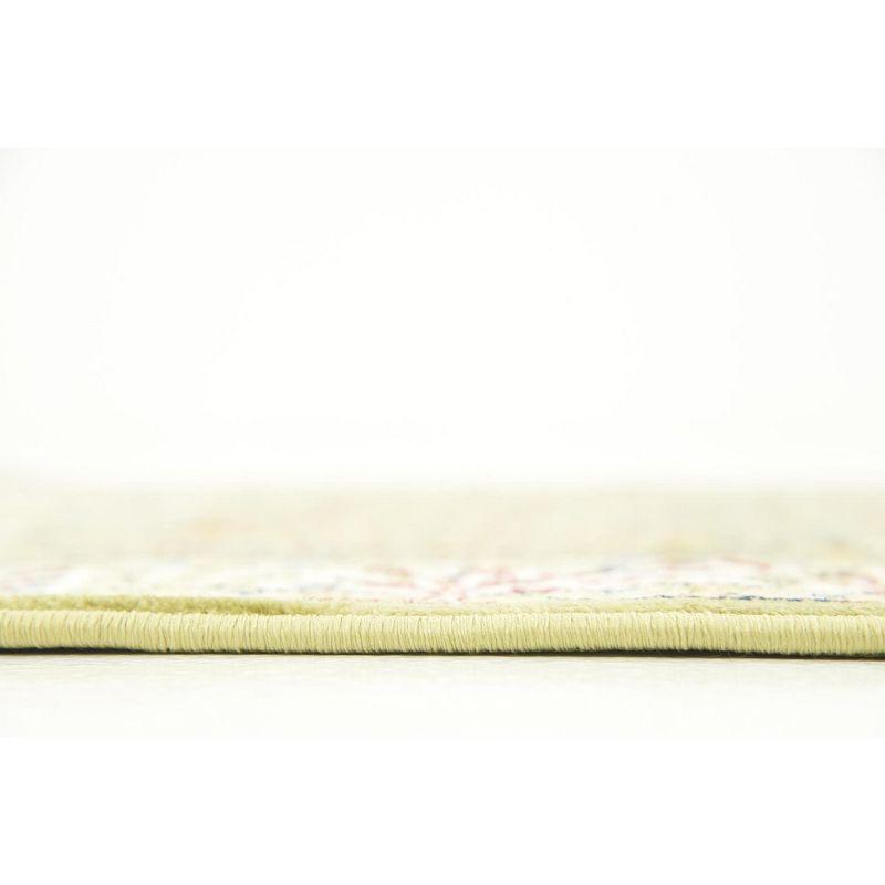 Unique Loom Narenj Collection Area Rug - Bristol (6' 1" x 9' Rectangle Green/Ivory)