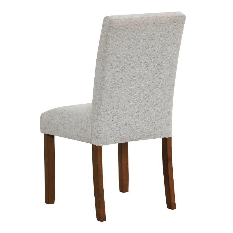 HomePop Set of 2 Tufted Back Dining Chairs Gray: Upholstered Polyester, Plywood Frame, 300 lbs Capacity