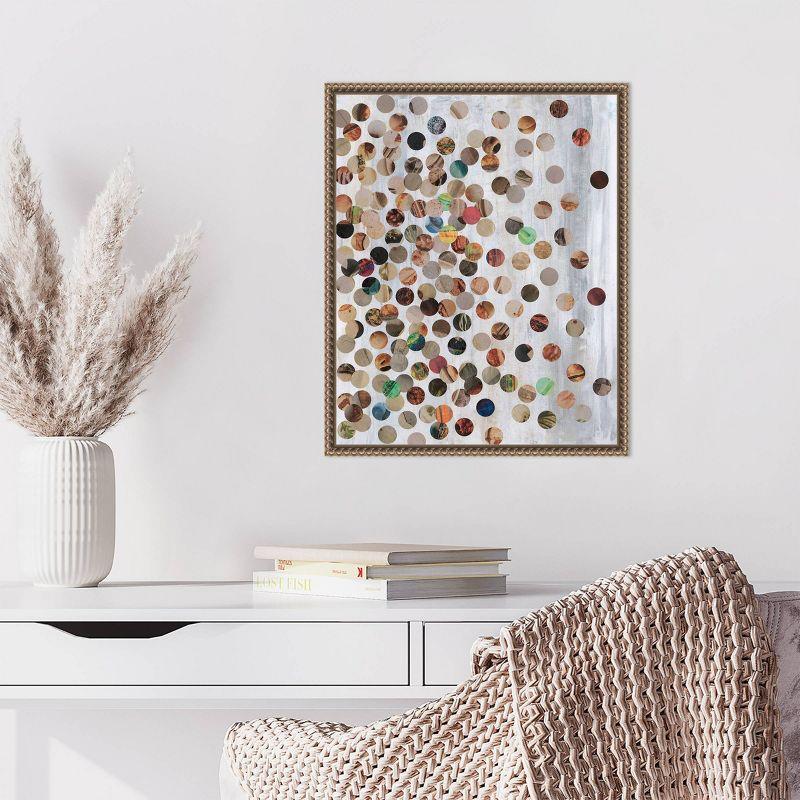 100 Pennies II Abstract Bronze Framed Canvas Print