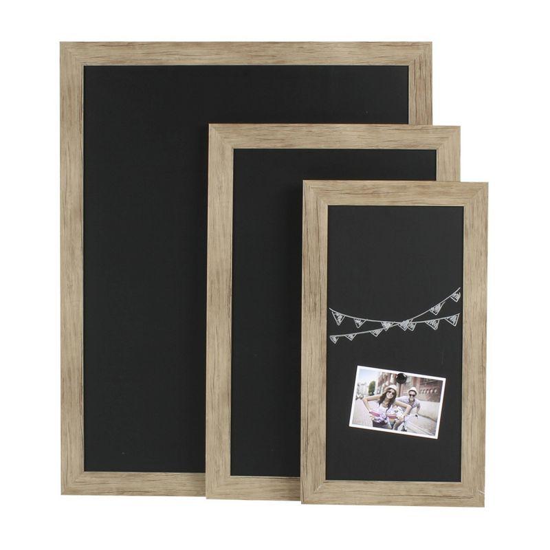 Beatrice Framed Magnetic Chalkboard Rustic Brown - DesignOvation