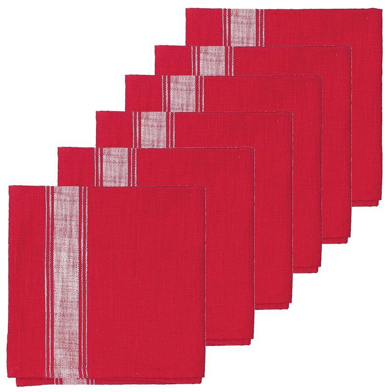 Delicia Cotton Striped Square Napkin (Set of 6)