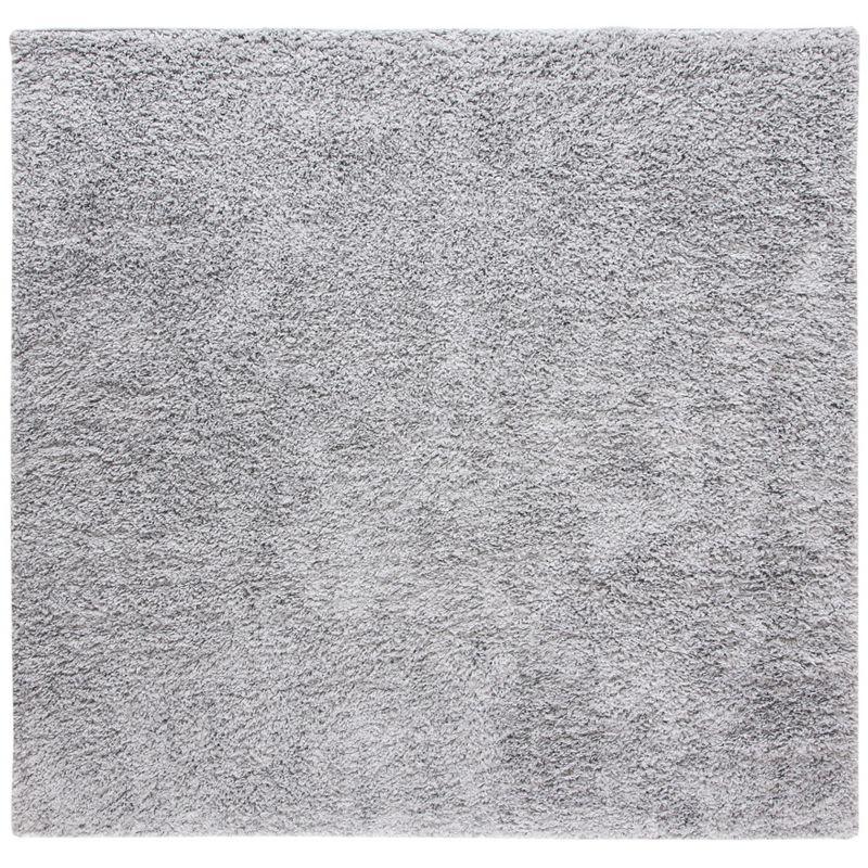 August Shag AUG200 Power Loomed Indoor Area Rug - Silver - 4'x4' - Safavieh