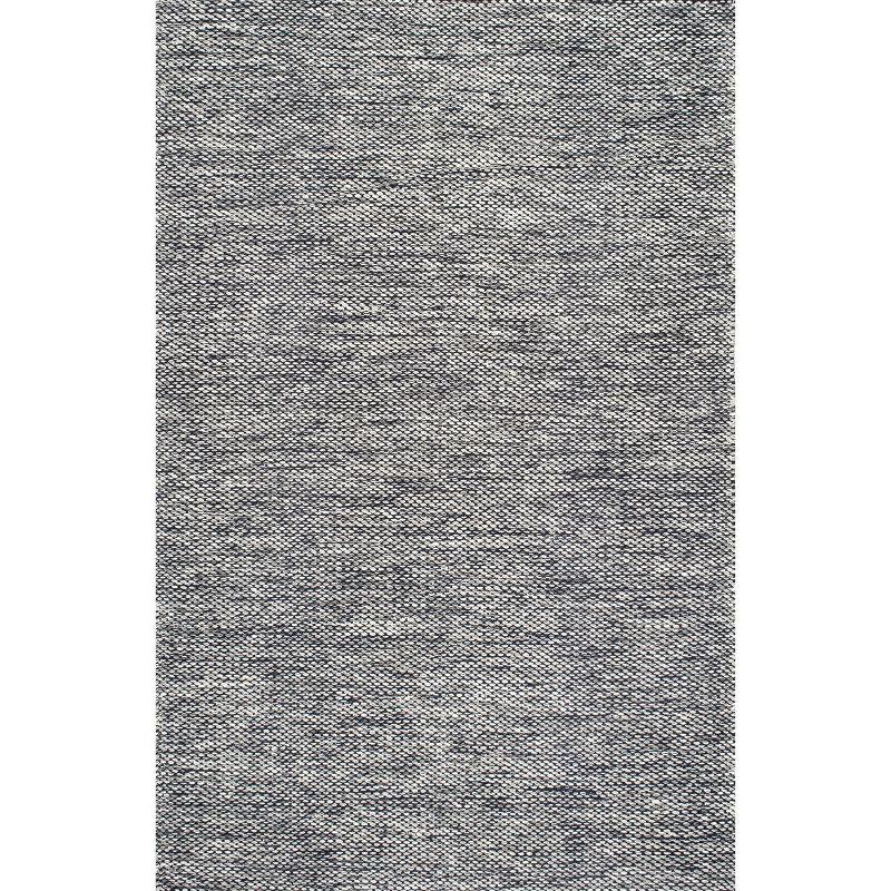 Coastal Cool Gray Cotton 4' x 6' Handcrafted Area Rug