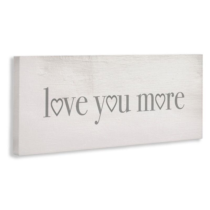 Stupell Industries " Love You More Romantic Phrase Heart Typography " by Daphne Polselli