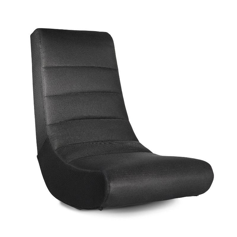 X Rocker Gaming Chair with Built-in Lighting Black: Armless, Interactive Rocker for Teens, No Assembly