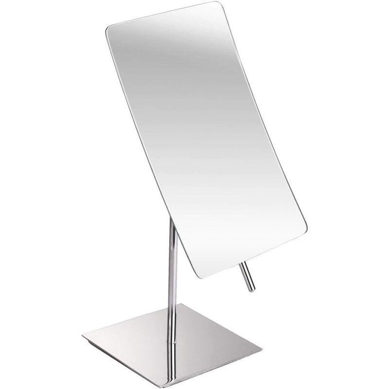 Polished Chrome 5X Magnified Rectangle Vanity Mirror