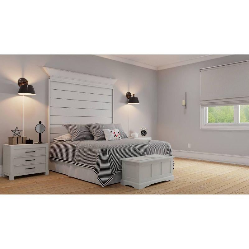 Carolina Living Hayden Blanket Chest Antique Ivory: Adult Assembly, Wood Frame, 100 lb Capacity