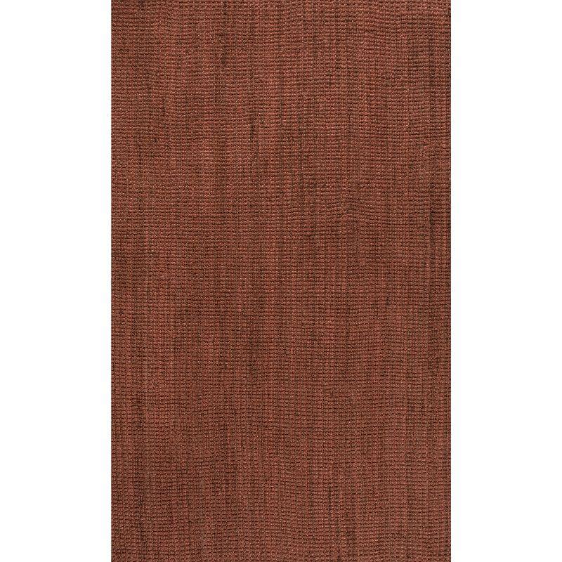 Pata Hand Woven Chunky Jute Terracotta 4 ft. x 6 ft. Area Rug - JONATHAN Y