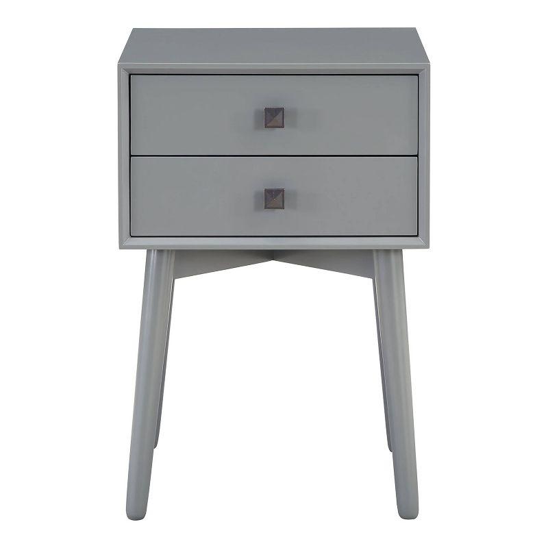 24/7 Shop At Home Norvy 2 Drawer Nightstand