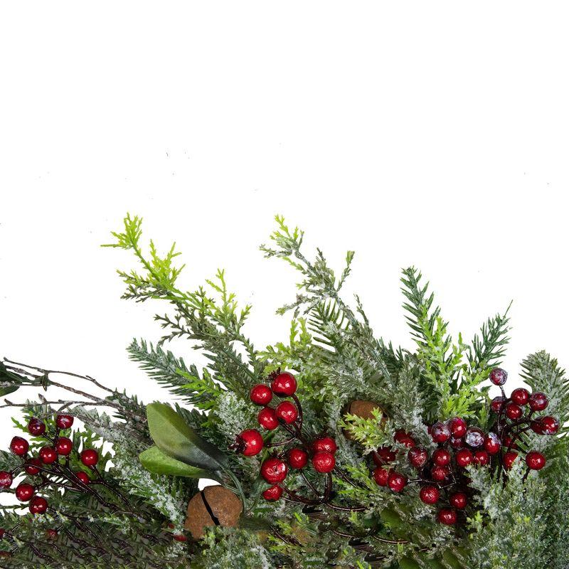 Frosted Pine and Berry 25" Artificial Christmas Wreath