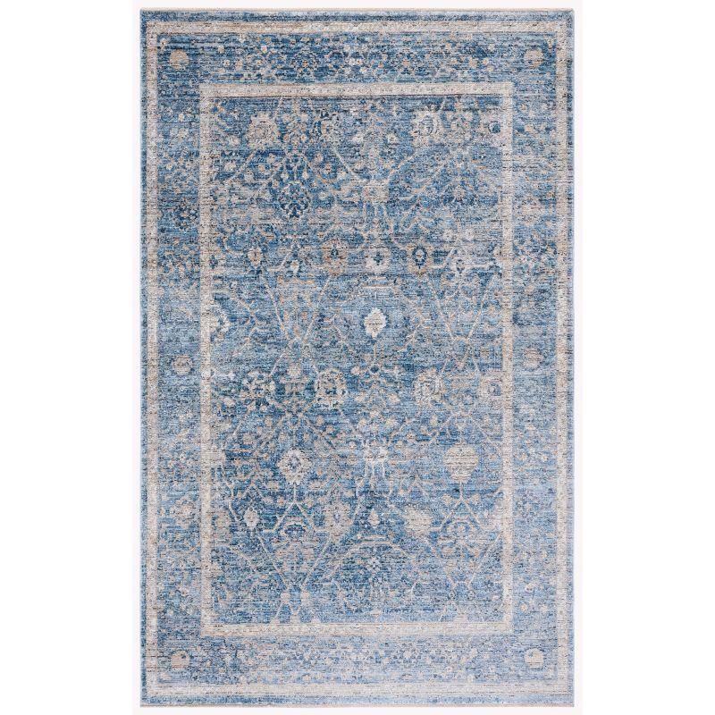Dream DRM402 Power Loomed Area Rug - Grey/Turquoise - 4'x6' - Safavieh.
