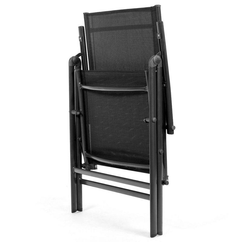 Corrigan Studio® Set Of 2 Adjustable Portable Patio Folding Dining Chair Recliners