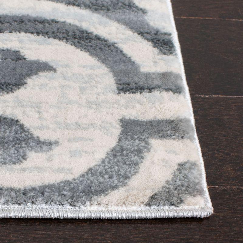Isabella ISA956 Power Loomed Area Rug - Grey/Ivory - 4'x6' - Safavieh