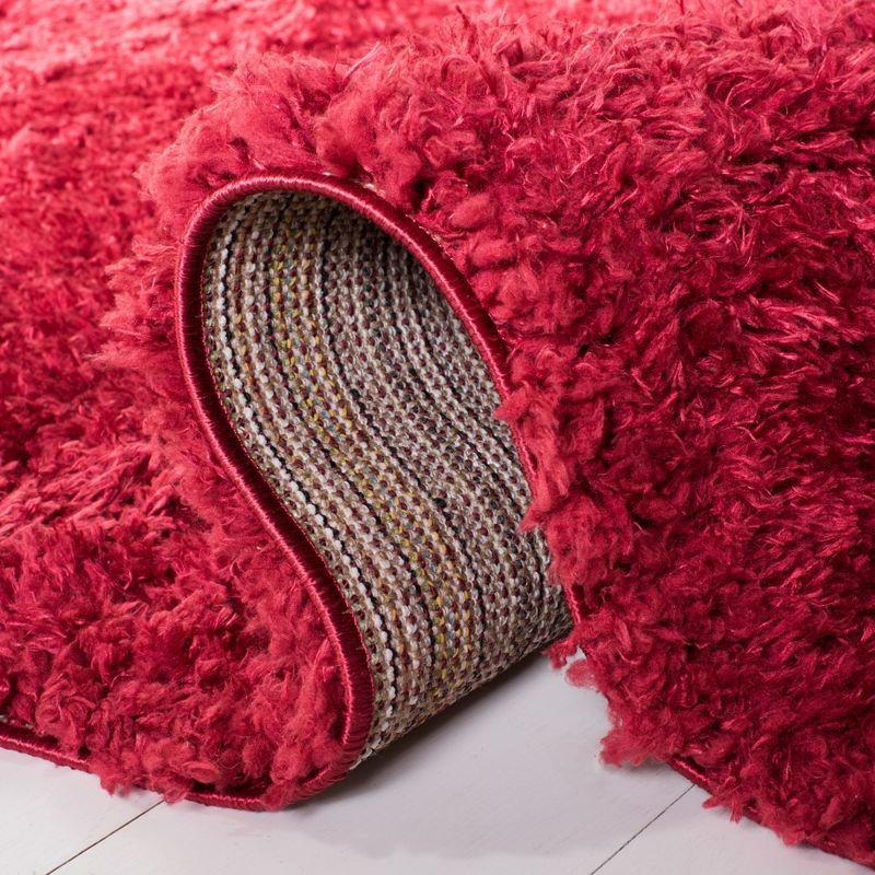 Madrid Shag 200 MDG256 Power Loomed Indoor Area Rug - Red - 4'x6' - Safavieh