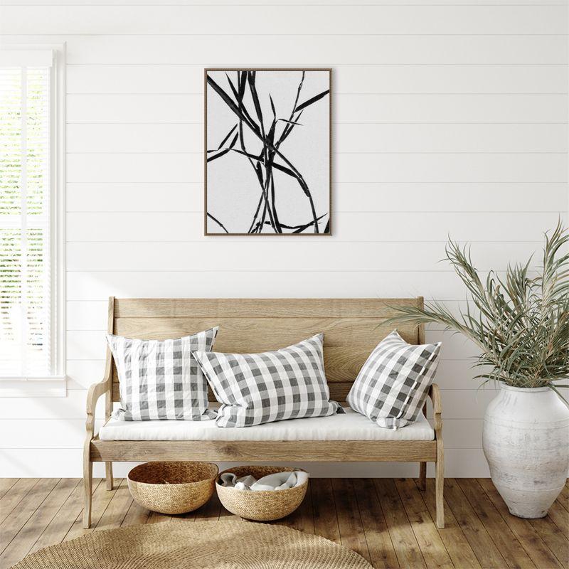 Amanti Art Grass Detail White by Pernille Folcarelli Canvas Wall Art Print Framed 23 x 30-in.