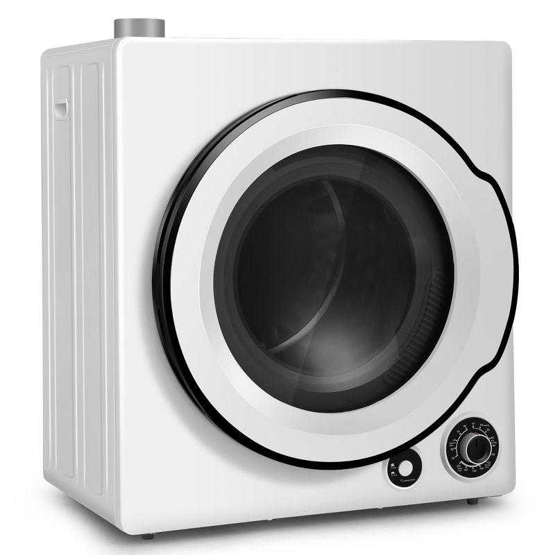 Costway 1350W Electric Compact Laundry Dryer 13.2 LBS Clothes Dryer 5 Drying Programs