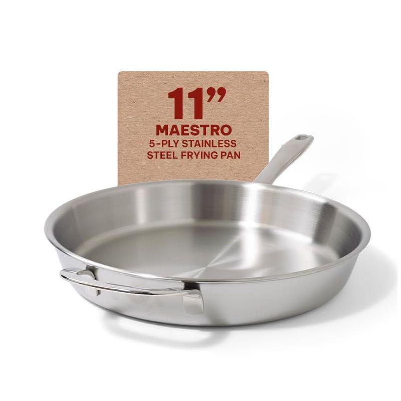 Alva Maestro 11" 5-Ply Stainless Steel Non-Stick Frying Pan