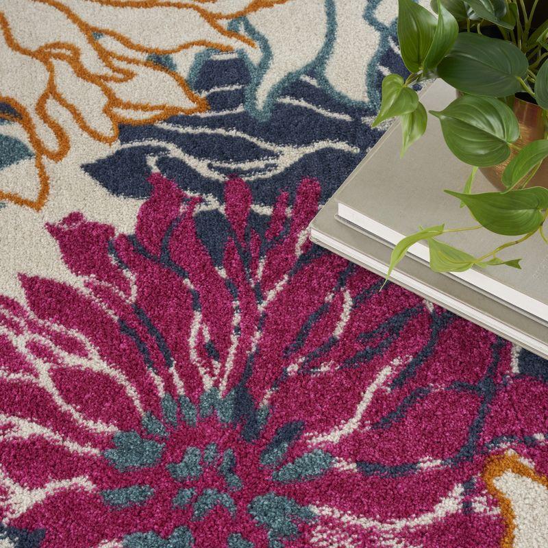 Nourison Passion Bohemian Transitional Floral Indoor Area Rug Ivory/Multi 8' x 10'
