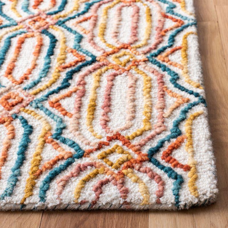 Trace TRC511 Hand Tufted Area Rug - Ivory/Navy - 4'x6' - Safavieh.