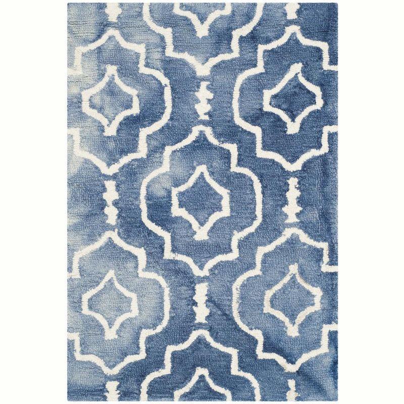 Dip Dye DDY538 Hand Tufted Indoor Accent Rug - Blue/Ivory - 2'x3' - Safavieh