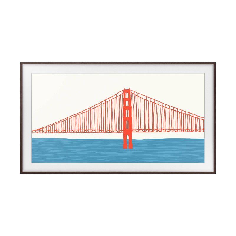 Samsung 43" The Frame Customizable Bezel - Modern Brown