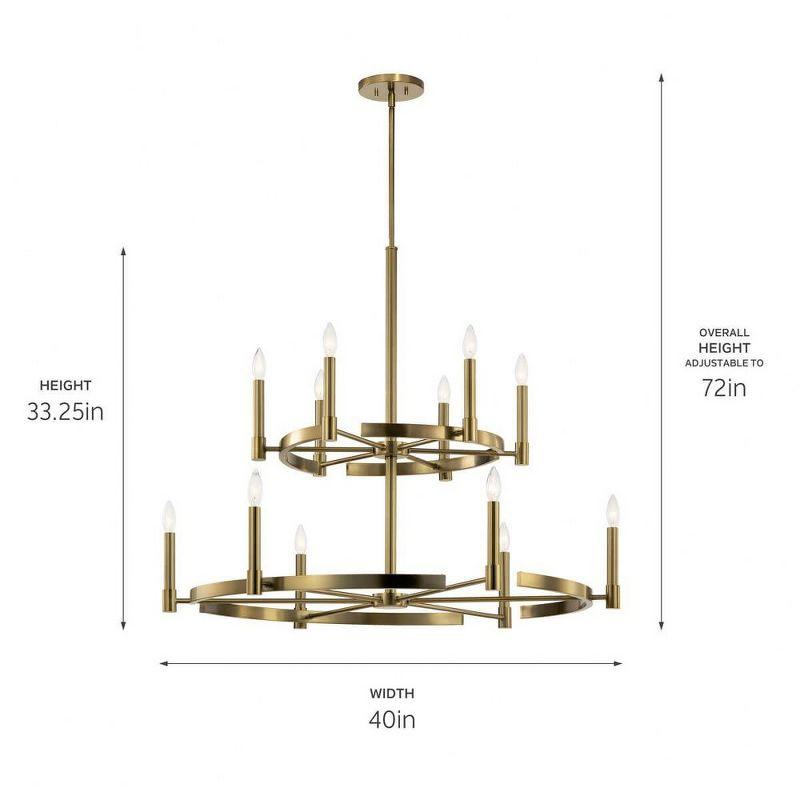 Tolani™ 12 Light Chandelier Black