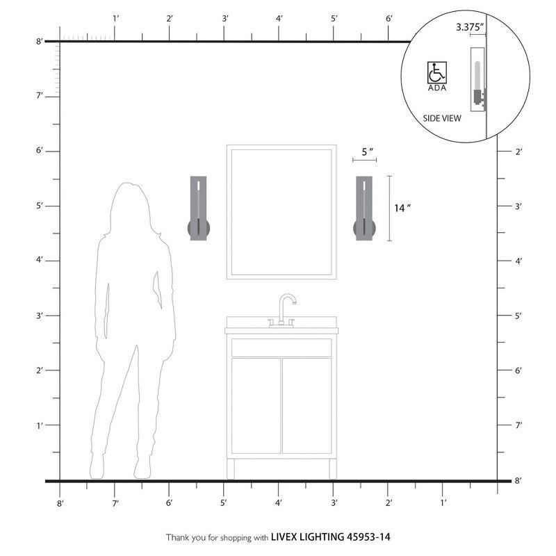 Livex Lighting Soma 1 - Light Wall Light in  Textured Black