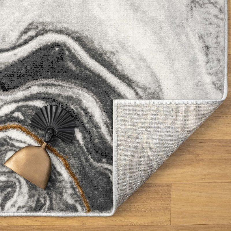 Marble Abstract Pattern Area Rug