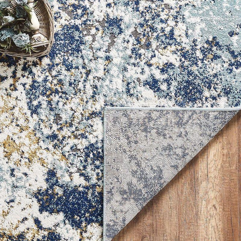 Luxe Weavers Beverly Collection Blue 8x10 Modern Abstract Area Rug